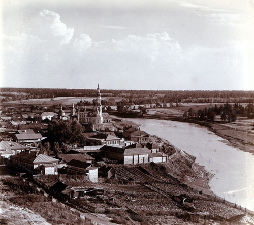 Верхотурье. 1910 год. Вид на Покровский монастырь